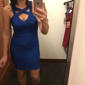 Strappy bodycon mini dress